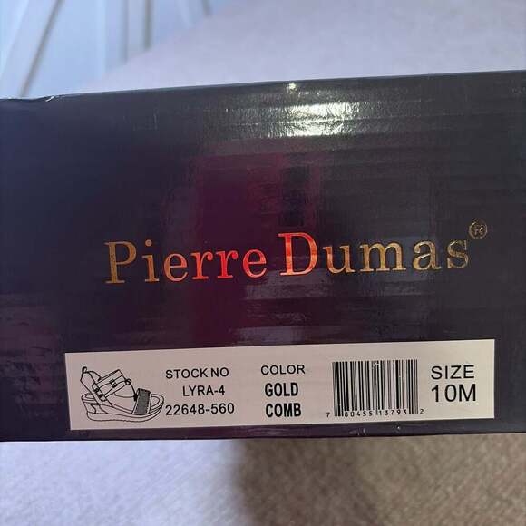 Pierre Dumas Lyra Wedge Sandals for Women in Nude - Picture 7 of 7